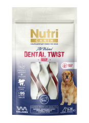 Nutri Canin Dental Twist Biftekli Köpek Ödülü 80g