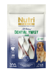 Nutri Canin Dental Twist Kuzulu Köpek Ödülü 80g