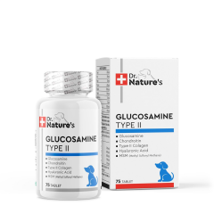 Dr. Natures Dog Glucosamıne Type II Köpeklerde Eklem Destekleyici Besin Takviyesi 75 Tablet