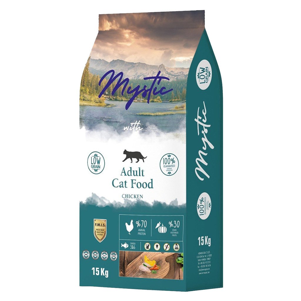 Mystic Düşük Tahıllı Tavuk Etli Yetişkin Kedi Maması 1.5 Kg