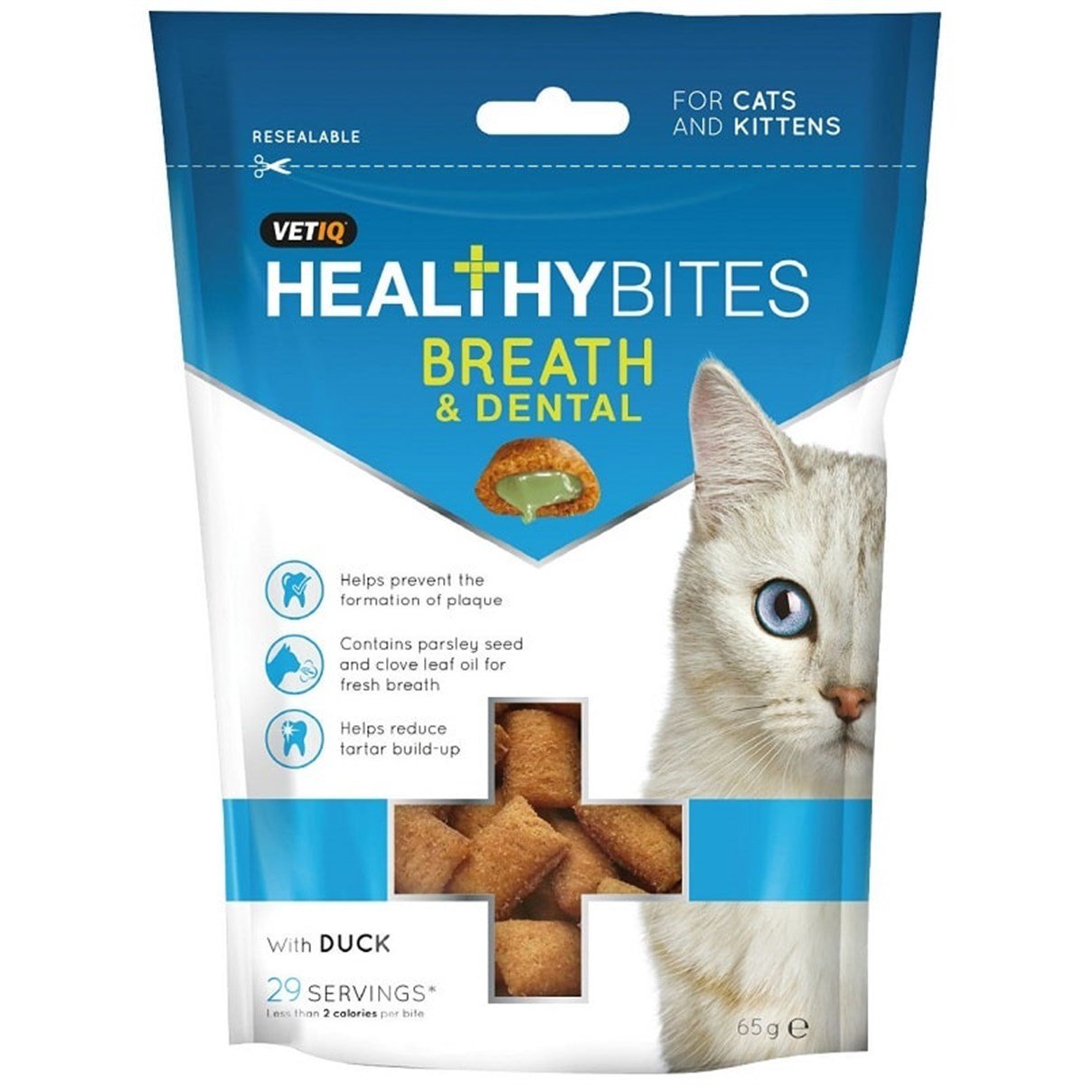 Vetiq Breath Dental Ağız Bakımı Kedi Ödülü 65gr