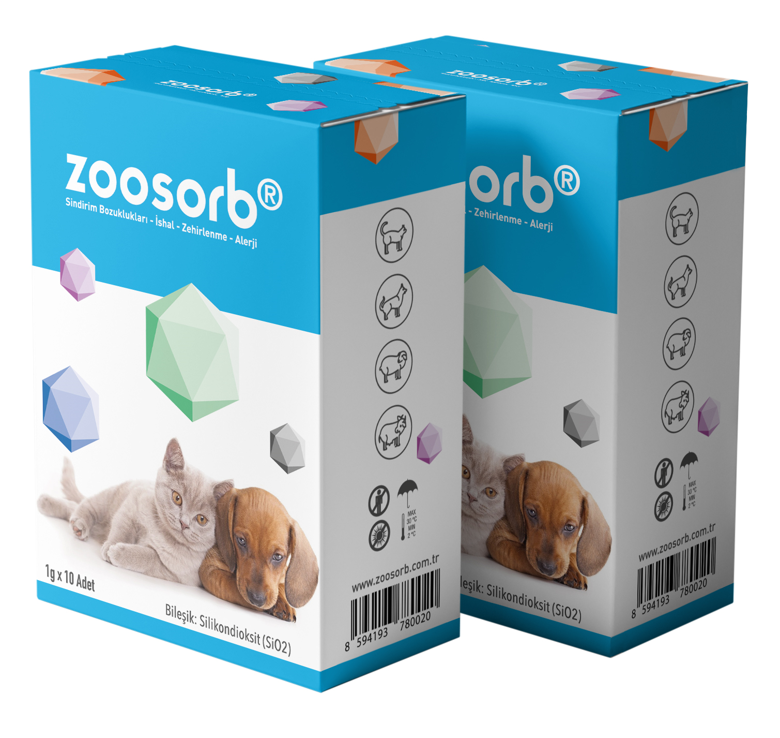 Zoosorb Kedi Köpek Sindirim Bozuklukları İshal Zehirlenme Allerji Desteği 0,5gx10 Adet