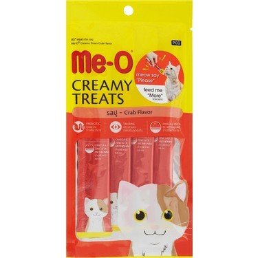 Me-O Creamy Treats Yengeçli Krem Kedi Ödülü 4 x 15 gr