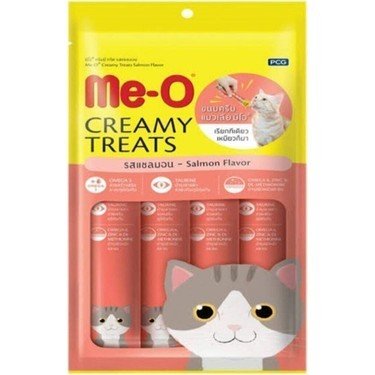 Me-O Creamy Treats Somon Balıklı Kedi Ödülü 4X15 gr