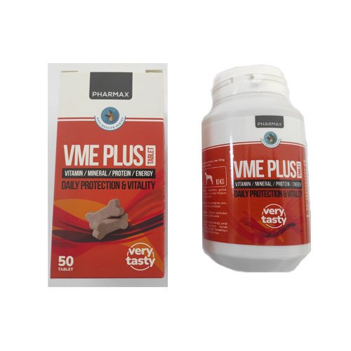 Pharmax VME Plus Köpek Multi Vitamin Mineral ve Enerji Desteği 50tb