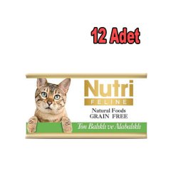 Nutri Feline Ton Balık ve Alabalık Tahılsız Kedi Konservesi 85 GrX12 Adet