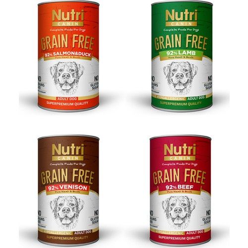 Nutri Canin Tahılsız Karışık Köpek Konservesi 400 gr  x 4 Adet