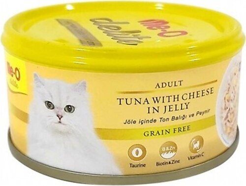 Meo Delite Tonbalıklı & Peynirli Tahılsız Kedi Konservesi 80 gr