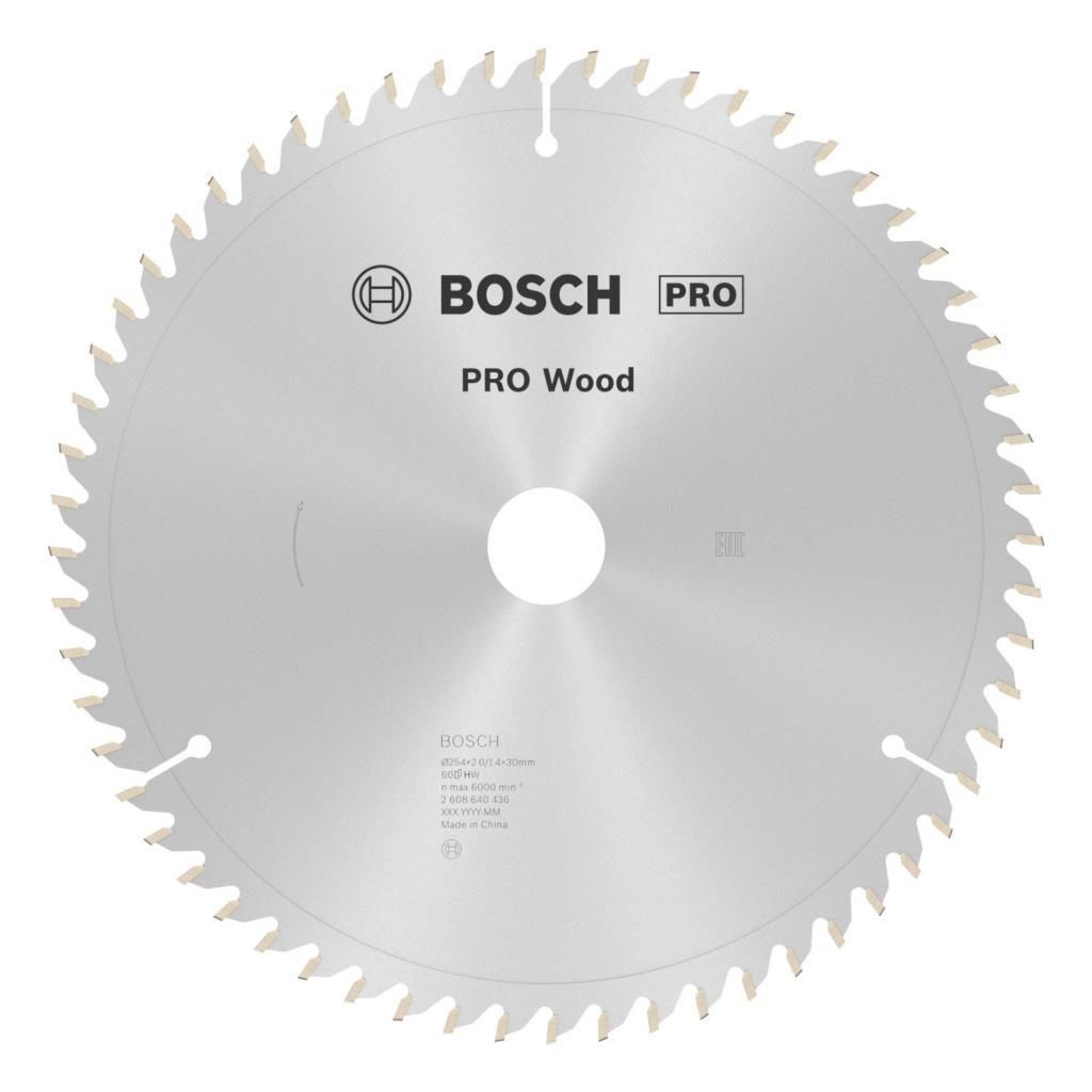 Bosch Optiline Wood 254 x 30 Mm 60 Diş Ahşap Daire Testere Bıçağı 2608640436