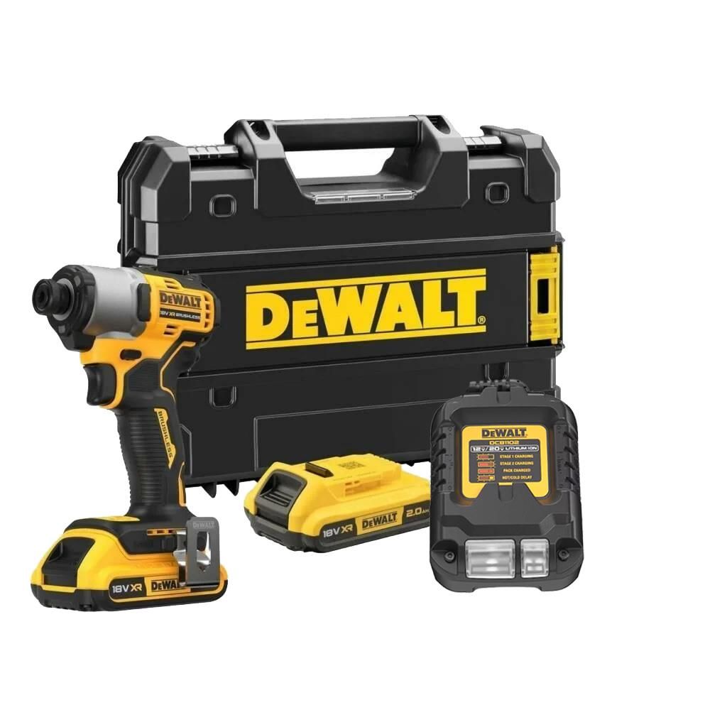 Dewalt XR Kompakt Kömürsüz Akülü Darbeli Vidalama 192 Nm DCF840D2T-QW 2x2Ah