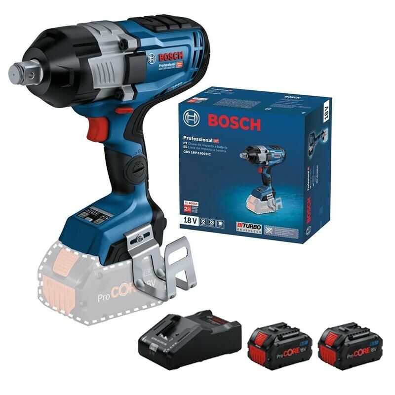 Bosch Gds 18 V-1600 Hc Akülü Darbeli Somun Sıkma Makinesi 2X8 Amper 06019M1002