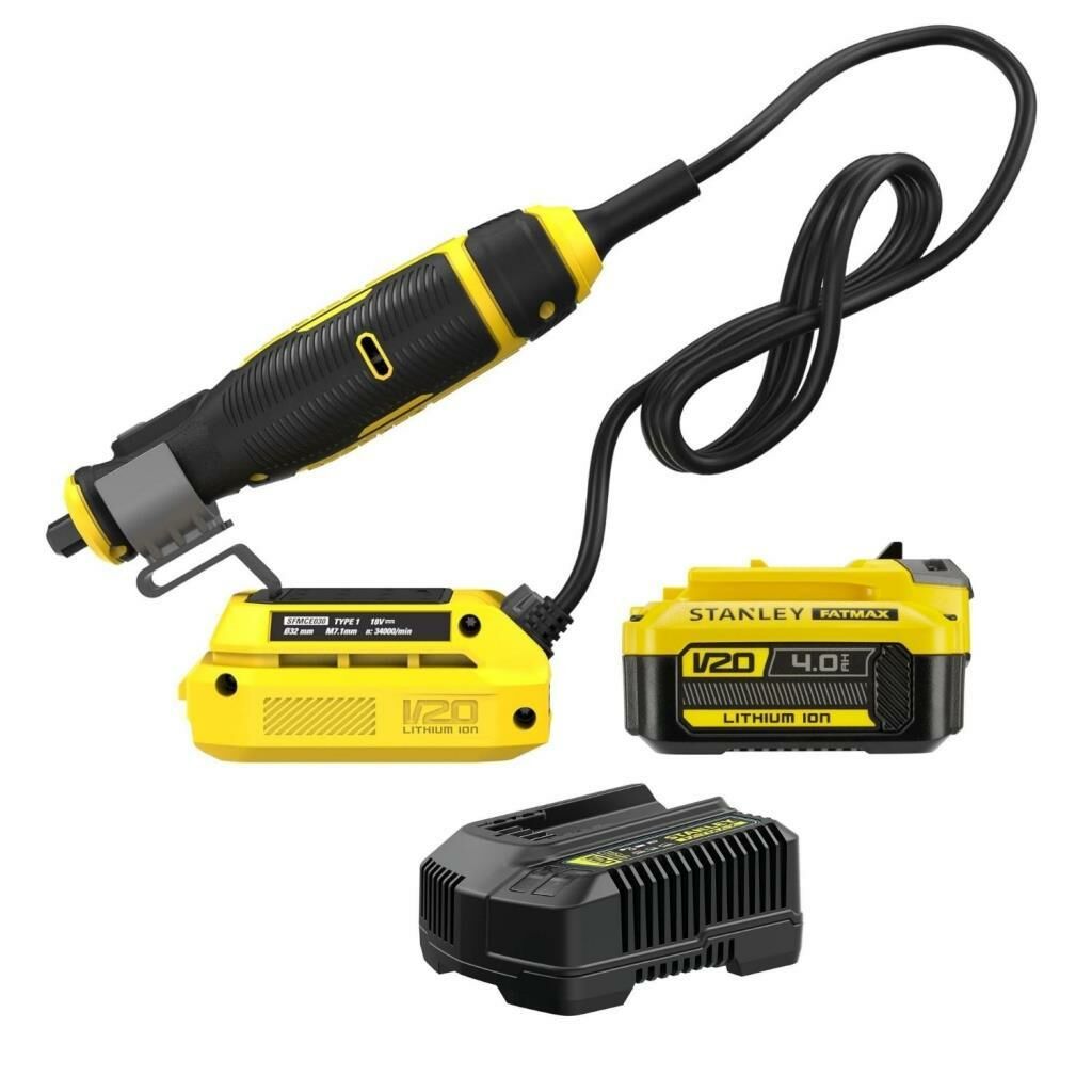 Stanley Akülü Mini Taşlama ve Gravür El Motoru (1X4A) SFMCE030B-XJ