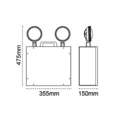 PELSAN 2X10W IP65 ACİL AYDINLATMA ARMATÜRÜ