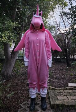 Unicorn Kostümü Yetişkin | Unicorn Pijama Tulum Kostüm Pembe