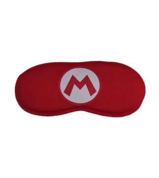 Süper Mario Amblemli Uyku Maskesi | Uyku Bandı