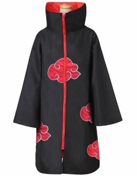 Yetişkin Anime Naruto Akatsuki Pelerini XL Beden
