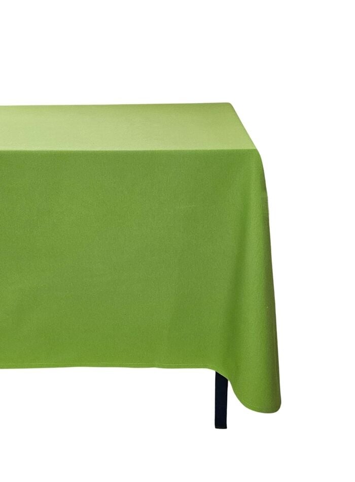 Yeşil Renkli Pamuklu Dertsiz Duck Kumaş Masa Örtüsü