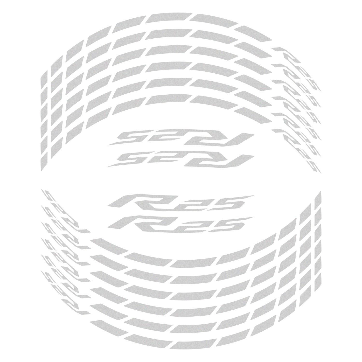 GP Kompozit Yamaha R25 2015-2023 Uyumlu Jant Şeridi Reflektif Gri