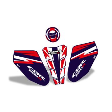 GP Kompozit Honda CBR250 2011-2012 Uyumlu Tank Pad Mavi