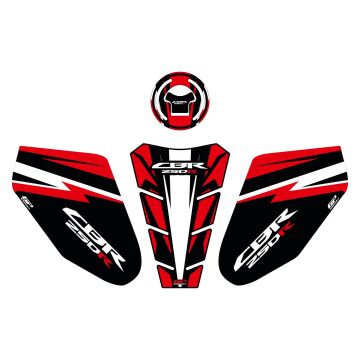 GP Kompozit Honda CBR250 2011-2012 Uyumlu Tank Pad Kırmızı