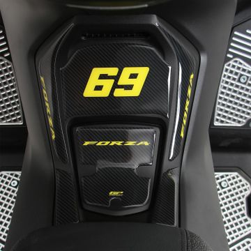 GP Kişiye Özel Honda Forza 250 2018-2024 Uyumlu Numaralı Tank Pad Karbon