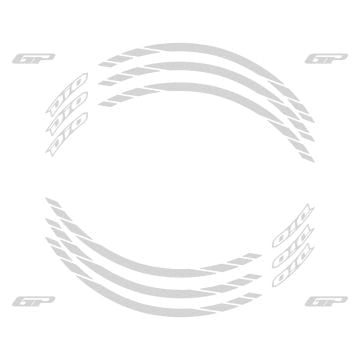 GP Kompozit Honda Dio 2021-2024 Uyumlu Jant Şeridi Reflektif Gri