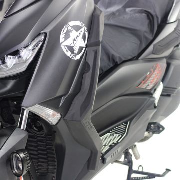 GP Kompozit Yamaha XMAX 250/400 2018-2022 Uyumlu Bacak ve Sele Altı Grenaj Koruma Seti Siyah