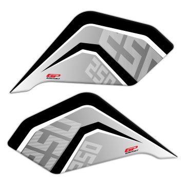 GP Kompozit CF Moto 250 NK 2018-2022 Uyumlu Tank Pad Seti Gri