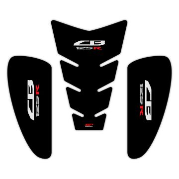 GP Kompozit Honda CB125R 2018-2019 Uyumlu Tank Pad Seti Siyah