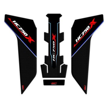 GP Kompozit Honda NC 750 X 2016-2020 Uyumlu Tank Pad Seti Mavi