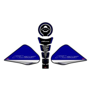 GP Kişiye Özel Yamaha R25 2015-2018 Uyumlu Tank Pad Seti Mavi