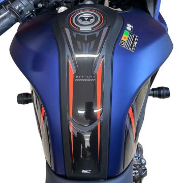 GP Kompozit Yamaha MT-07 Tracer 2016-2019 Uyumlu Tank Pad Seti Mavi