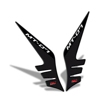 GP Kompozit Yamaha MT-07 2014-2017 Uyumlu Yan Pad Seti Siyah-Karbon