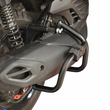 GP Kompozit Yamaha NMAX 125 / 155 2021-2024 Uyumlu Egzoz Koruma Demiri Siyah