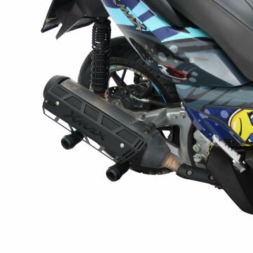 GP Kompozit Yamaha XMAX 250 2011-2017 Uyumlu Egzoz Koruma Kapağı Siyah
