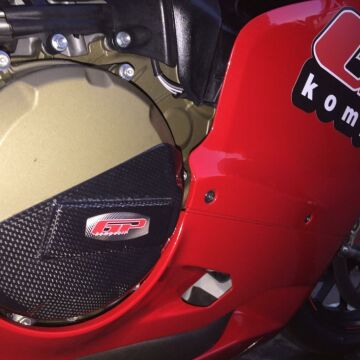 GP Kompozit Ducati 1199 Panigale S / R 2011-2013 Uyumlu Motor Koruma Kapağı Karbon Fiber