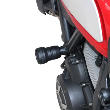 GP Kompozit Ducati Scrambler 2015-2021 Uyumlu Motor Koruma Takozu Siyah