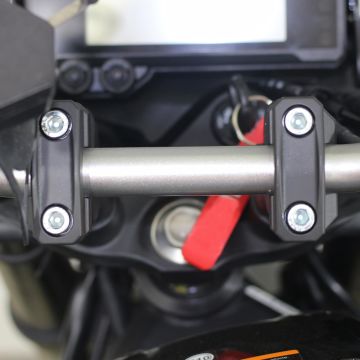 GP Kompozit Yamaha MT-25 2017-2024 Uyumlu Gidon Yükseltme 22mm Siyah