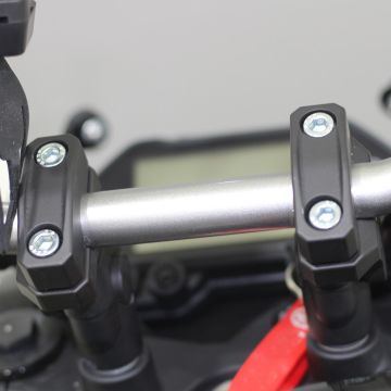 GP Kompozit Yamaha MT-25 2017-2024 Uyumlu Gidon Yükseltme 22mm Siyah