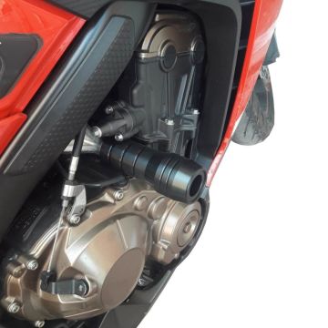 GP Kompozit Honda CBR650F 2014-2018 Uyumlu Motor Koruma Takozu Siyah