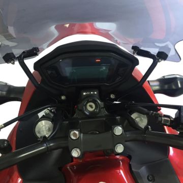 GP Kompozit Honda CB500F 2014-2018 Uyumlu Ön Cam Siyah