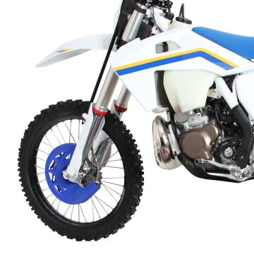 GP Kompozit Husqvarna TE 250 2014-2023 Uyumlu Plastik Ön Disk Koruma Seti Mavi