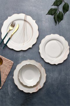 24 Parça Bone China Yemek Takımı