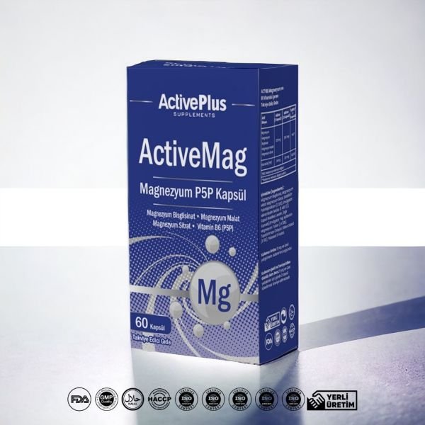 ActivMag - Magnezyum P5P 60 Kapsül