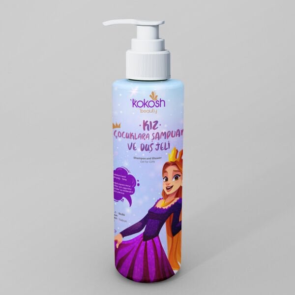 Kız Çocuklar İçin Doğal Şampuan ve Duş Jeli (400 ml)