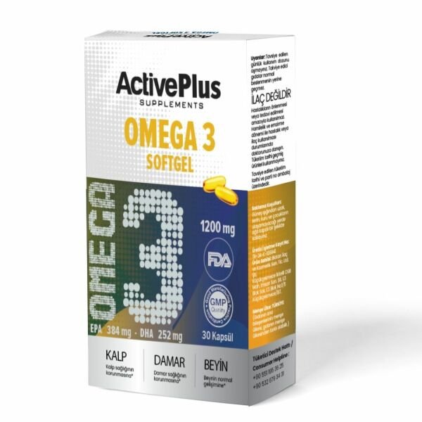 Omega-3 Softgel 30 Kapsül
