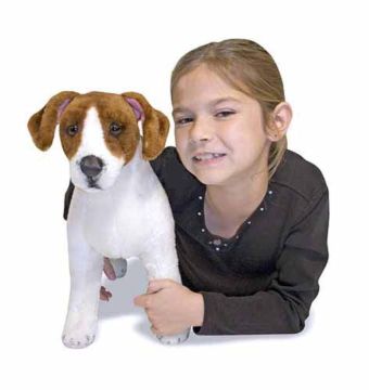 Melissa&Doug Dev Peluş Oyuncak Köpek Jack Russel Terrier