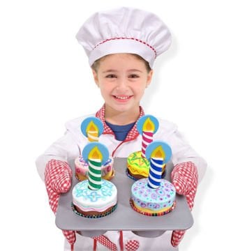 Melissa&Doug Ahşap Cupcake Seti Ödüllü Oyun