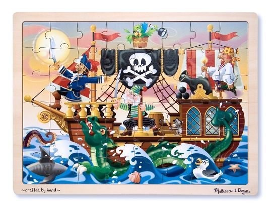 Melissa&Doug Ahşap 48 Parça Yapboz Korsanlar Puzzle