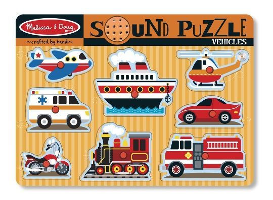 Melissa&Doug Ahşap Sesli Yapboz Araçlar